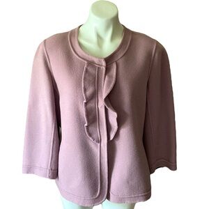 Talbots Women’s Wool Light Lavender Jacket Career Office Plus Size 16 Petite
